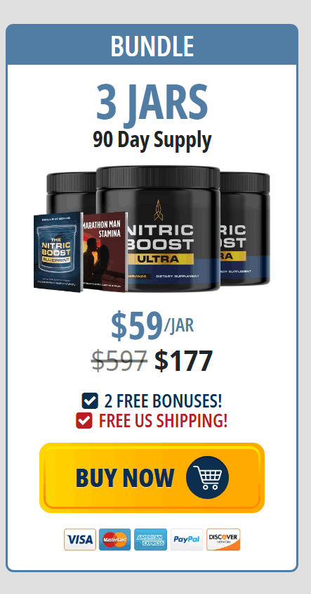 Nitric Boost Ultra 3 Jar Pricing